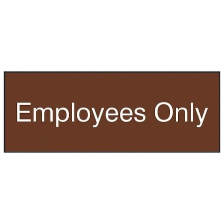 Accuform 8 in W x 3 in H, Engraved Plastic PSG806BR